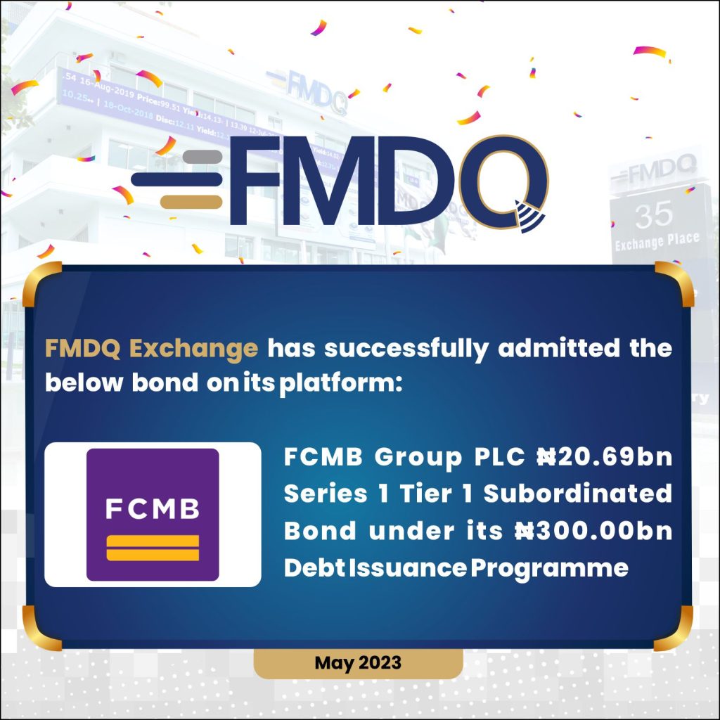 FCMB Group PLC Lists its Pioneer Bond of ₦20.69 Billion on FMDQ Exchange